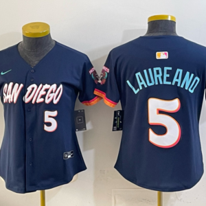 San Diego Padres 5 Laureano Navy 2026 City Connect Cool Base Women Jersey