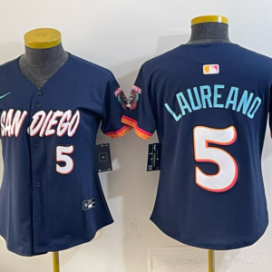 San Diego Padres 5 Laureano Navy 2026 City Connect Cool Base Women Jersey 1