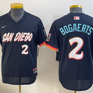 San Diego Padres 2 Bogaerts Navy 2026 City Connect Cool Base Youth Jersey