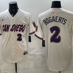 San Diego Padres 2 Bogaerts Cream Cool Base Men Jersey