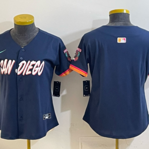 San Diego Padres Blank Navy 2026 City Connect Cool Base Women Jersey
