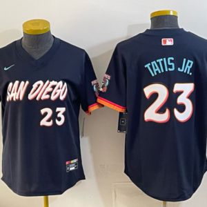 San Diego Padres 23 Fernando Tatis Jr. Navy 2026 City Connect Cool Base Youth Jersey