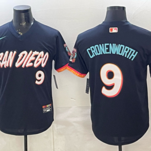 San Diego Padres 9 Jake Cronenworth Obsidian 2026 City Connect Cool Base Men Jersey