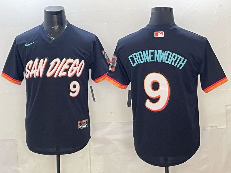 San Diego Padres 9 Jake Cronenworth Obsidian 2026 City Connect Cool Base Men Jersey