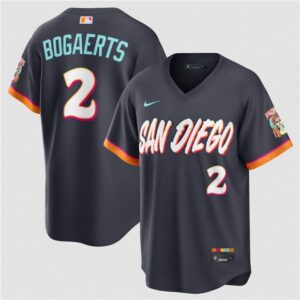San Diego Padres 2 Xander Bogaerts Obsidian 2026 City Connect Cool Base Men Jersey