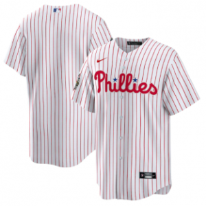 MLB Phillies Blank White 2022 World Series Nike Cool Base Men Jersey