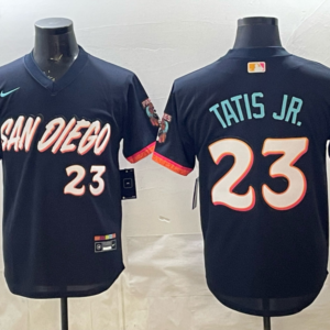 San Diego Padres 23 Fernando Tatis Jr. Obsidian 2026 City Connect Cool Base Men Jersey