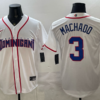 Team Dominican Republic Padres 3 Machado White 2026 World Cup Cool Base Men Jersey