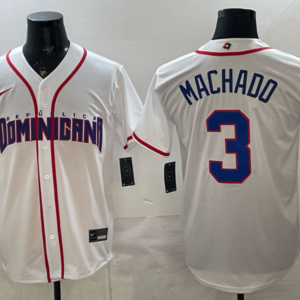 Team Dominican Republic Padres 3 Machado White 2026 World Cup Cool Base Men Jersey