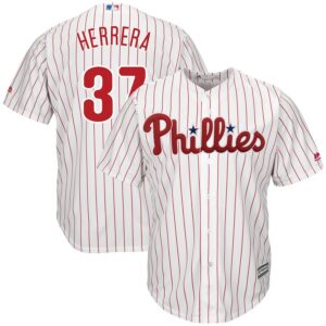 MLB Phillies 37 Odubel Herrera White Cool Base Men Jersey