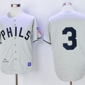 MLB Phillies 3 Chuck Klein 1942 Throwback Men Jersey
