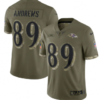 Nike Baltimore Ravens 89 Mark Andrews Olive 2022 Salute To Service Limited Men Jersey