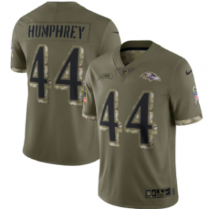 Nike Baltimore Ravens ACTIVE Player Version Slim Fit(Run Smaller) Custom 2022 Olive Salute To Service Limited Men Jersey