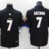 Nike Ravens 7 Rashod Bateman Black Vapor Untouchable Limited Men Jersey