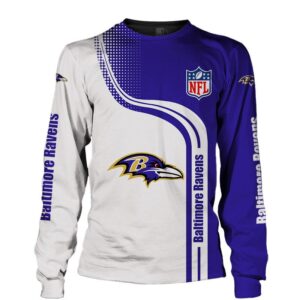 Baltimore Ravens 3D Print Long Sleeve T-shirt