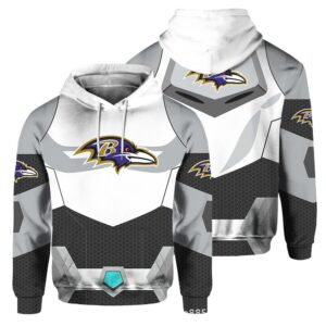 Baltimore Ravens 3D Printed Pocket Pullover Hoodie