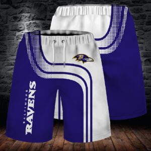 Baltimore Ravens Purple Fashion Shorts