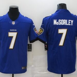 Nike Ravens 7  Trace McSorley Purple Vapor Untouchable Limited Men Jersey