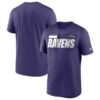 Baltimore Ravens 2020 Purple Sideline Impact Legend Performance T-Shirt
