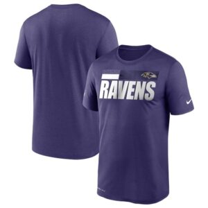 Baltimore Ravens 2020 Purple Sideline Impact Legend Performance T-Shirt
