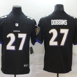 Nike Ravens 27 J.K. Dobbins Black Vapor Untouchable Limited Men Jersey