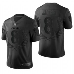 Nike Ravens 8 Lamar Jackson Black Vapor Limited Men Jersey
