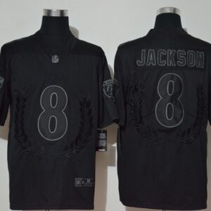Nike Ravens 8 Lamar Jackson Black Vapor Untouchable Limited Men Jersey