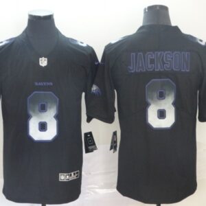 Baltimore Ravens 8 Lamar Jackson 2019 Smoke Fashion Limited Men Jersey