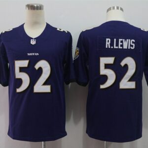 Nike Ravens 52 Ray Lewis Purple Vapor Untouchable Limited Men Jersey