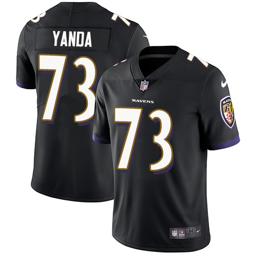 Nike Ravens 73 Marshal Yanda Black Vapor Untouchable Limited Men Jersey