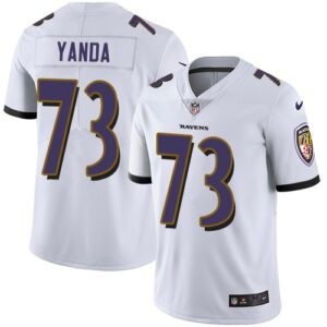 Nike Ravens 73 Marshal Yanda White Vapor Untouchable Limited Men Jersey
