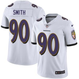 Nike Ravens 90 Za'Darius Smith White Vapor Untouchable Limited Men Jersey