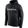 Nike Baltimore Ravens Black Circuit Wordmark Essential Performance Men Pullover Hoodie