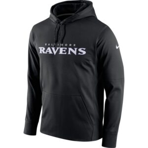 Nike Baltimore Ravens Black Circuit Wordmark Essential Performance Men Pullover Hoodie