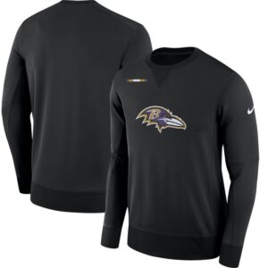 Nike Baltimore Ravens Black Sideline Team Logo Performance Men Sweatshirt