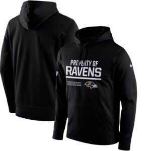 Nike Baltimore Ravens Black Circuit Property Of Performance Pullover Men Hoodie