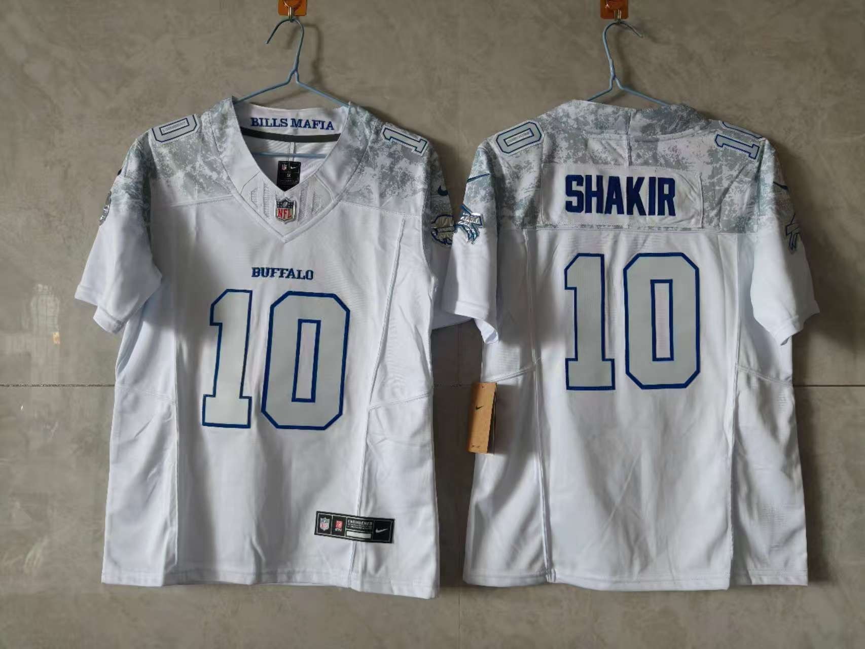 Nike Bills 10 Sharkir White Rivalries F.U.S.E. Vapor Limited Women Jersey