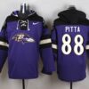 Ravens 88 Dennis Pitta Purple Player Pullover Sweatshirt Hoodie