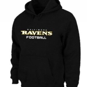 Baltimore Ravens Font Pullover Black Hoodie