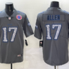 Nike Bills 17 Josh Allen Grey Vapor Limited Men Jersey