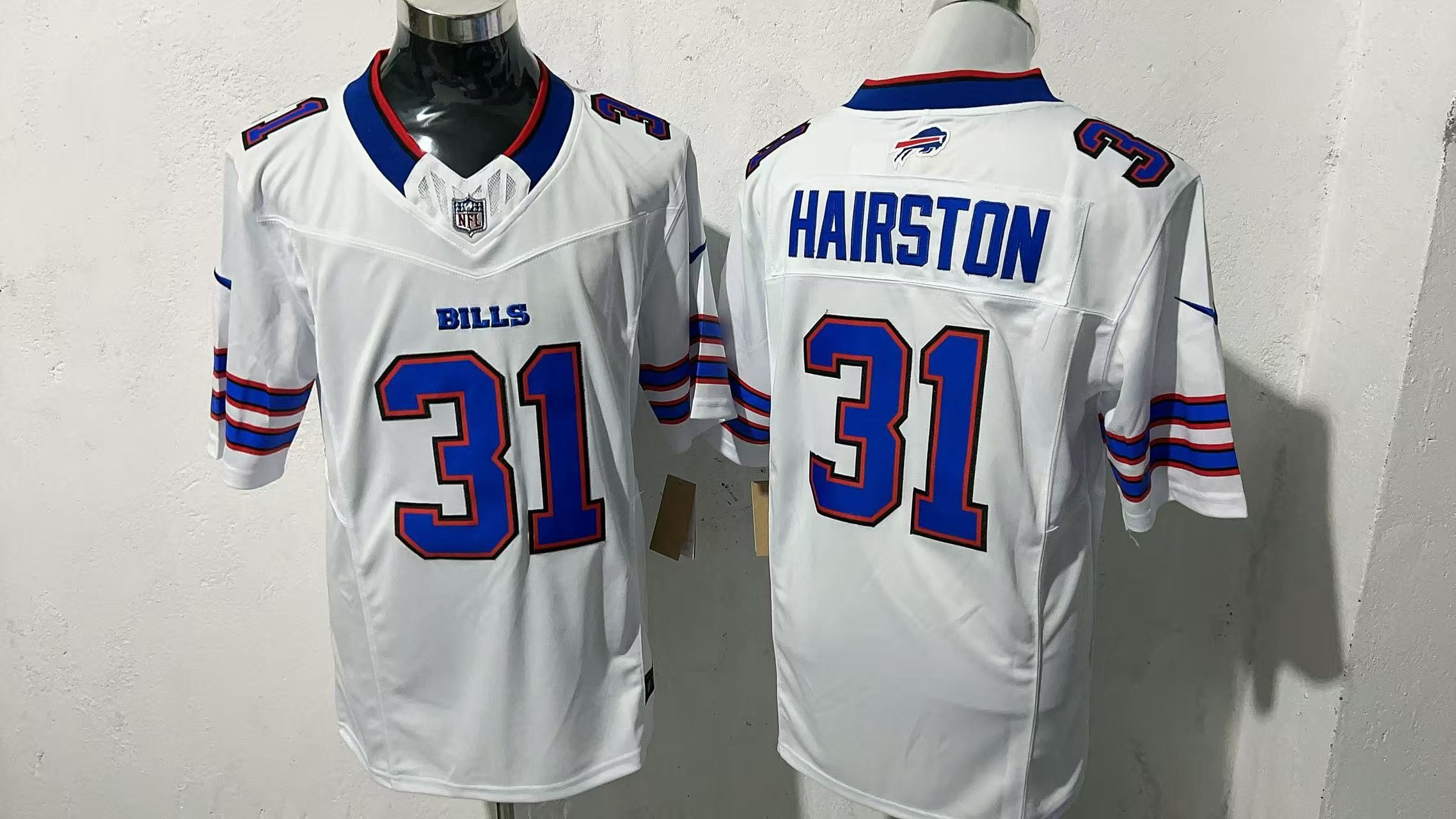Nike Bills 31 Maxwell Hairston White F.U.S.E. Vapor Limited Men Jersey