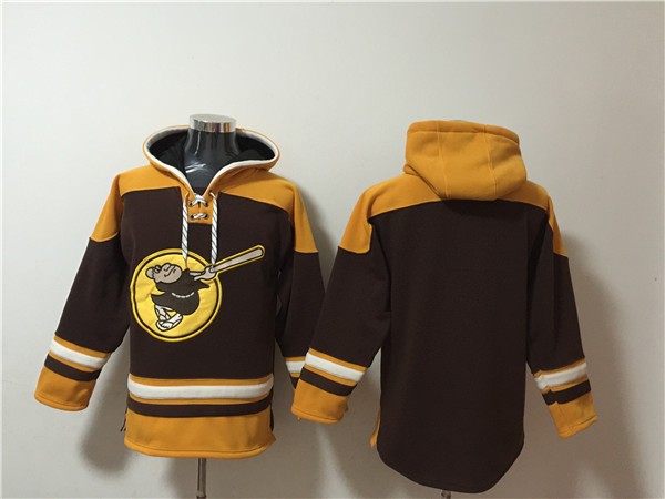 MLB Padres Blank Brown Yellow Ageless Must-Have Pullover Hoodie