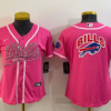Nike Bills Blank Pink Vapor Baseball Logo Limited Women Jersey