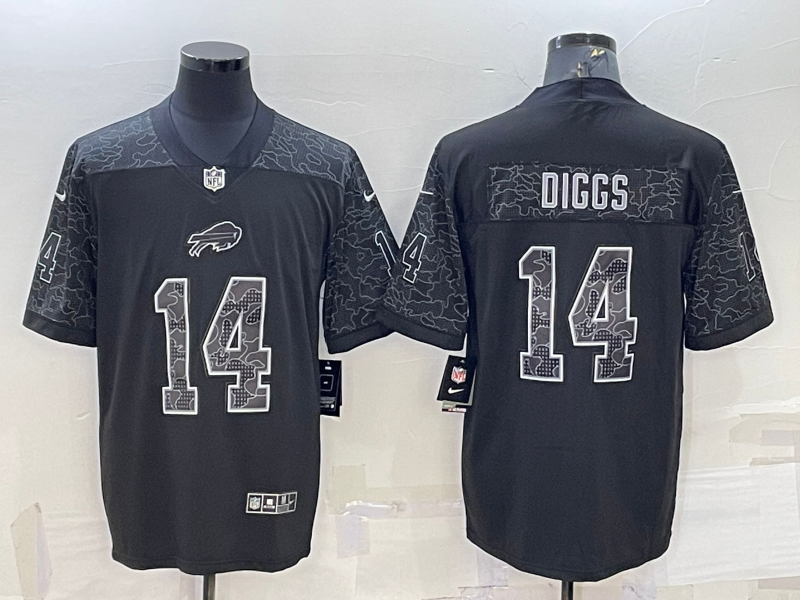 Nike Bills 14 Stefon Diggs Black Reflective Vapor Limited Men Jersey