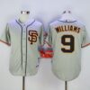 MLB Giants 9 Matt Williams Grey Cool Base Road 2 Men Jersey