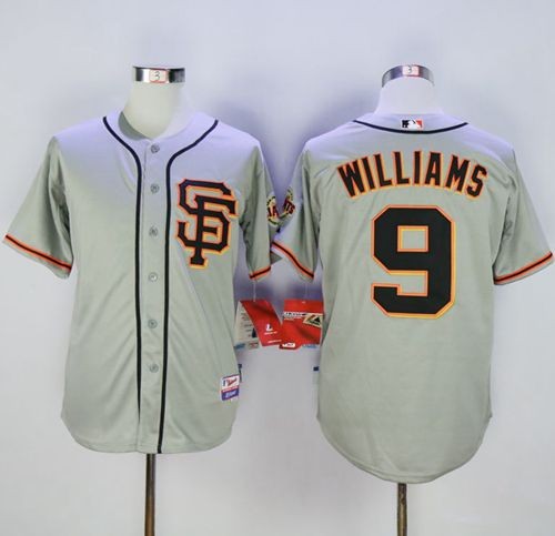 MLB Giants 9 Matt Williams Grey Cool Base Road 2 Men Jersey