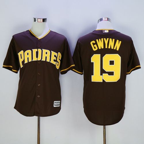 MLB Padres 19 Tony Gwynn Brown New Cool Base Men Jersey