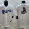MLB Dodgers Blank White Baseball Logo Nike Men Jersey