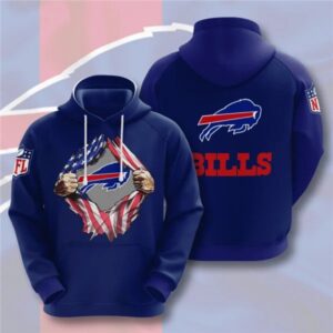Buffalo Bills Blue 3D Trending T-Shirt Hoodie