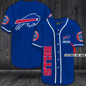Buffalo Bills Baseball Customized Jersey (2)